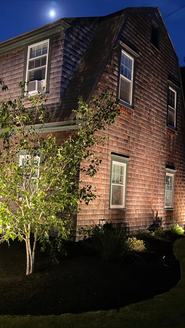 Full property landscape lighting, North Kingston RI