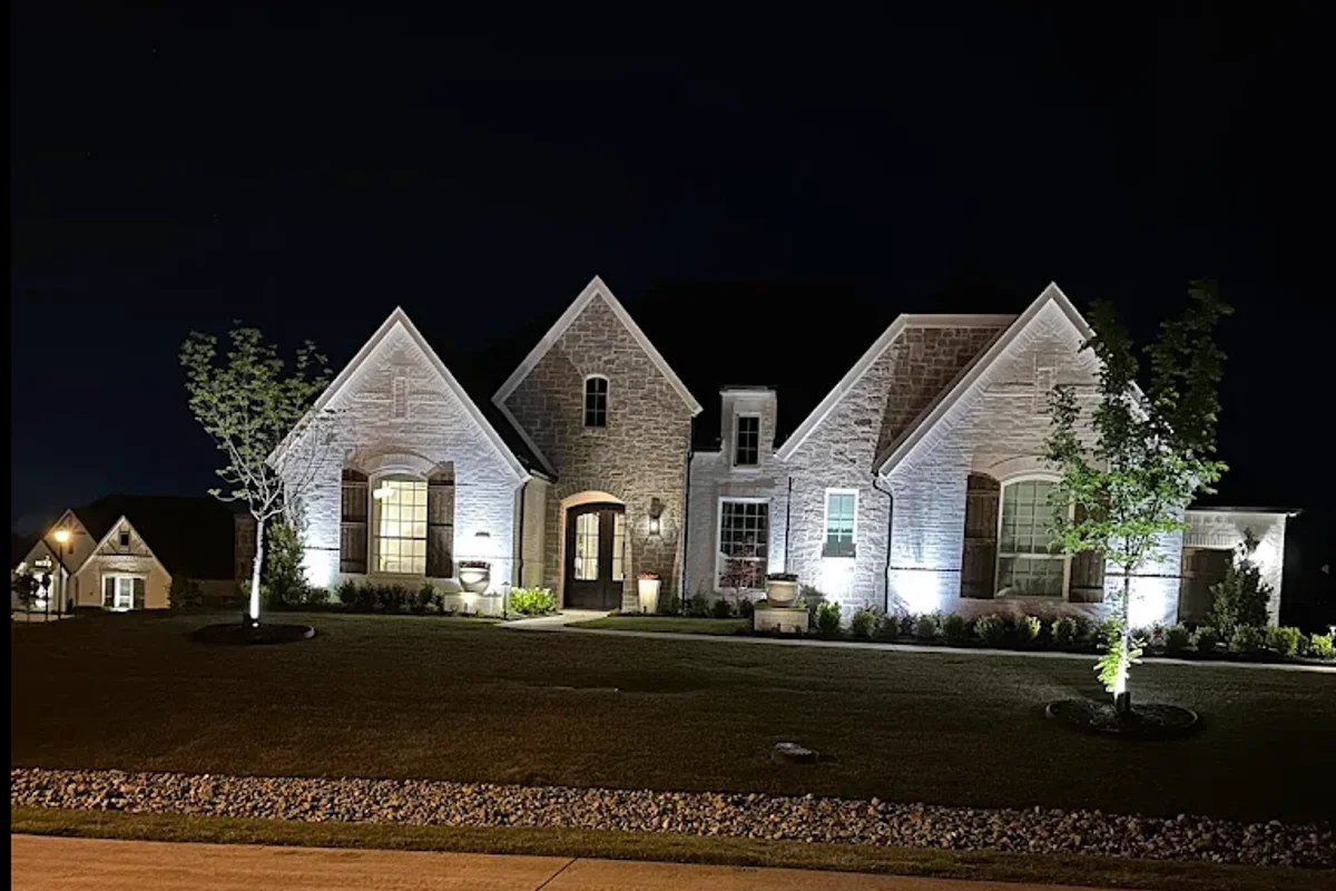 Landscape lighting work